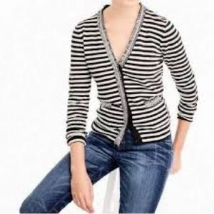 New J. Crew striped Harlow Cardigan